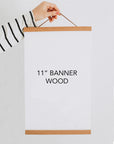 Magnetic Banner Wood