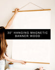 Magnetic Banner Wood