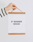 Magnetic Banner Wood
