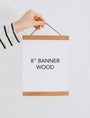 Magnetic Banner Wood